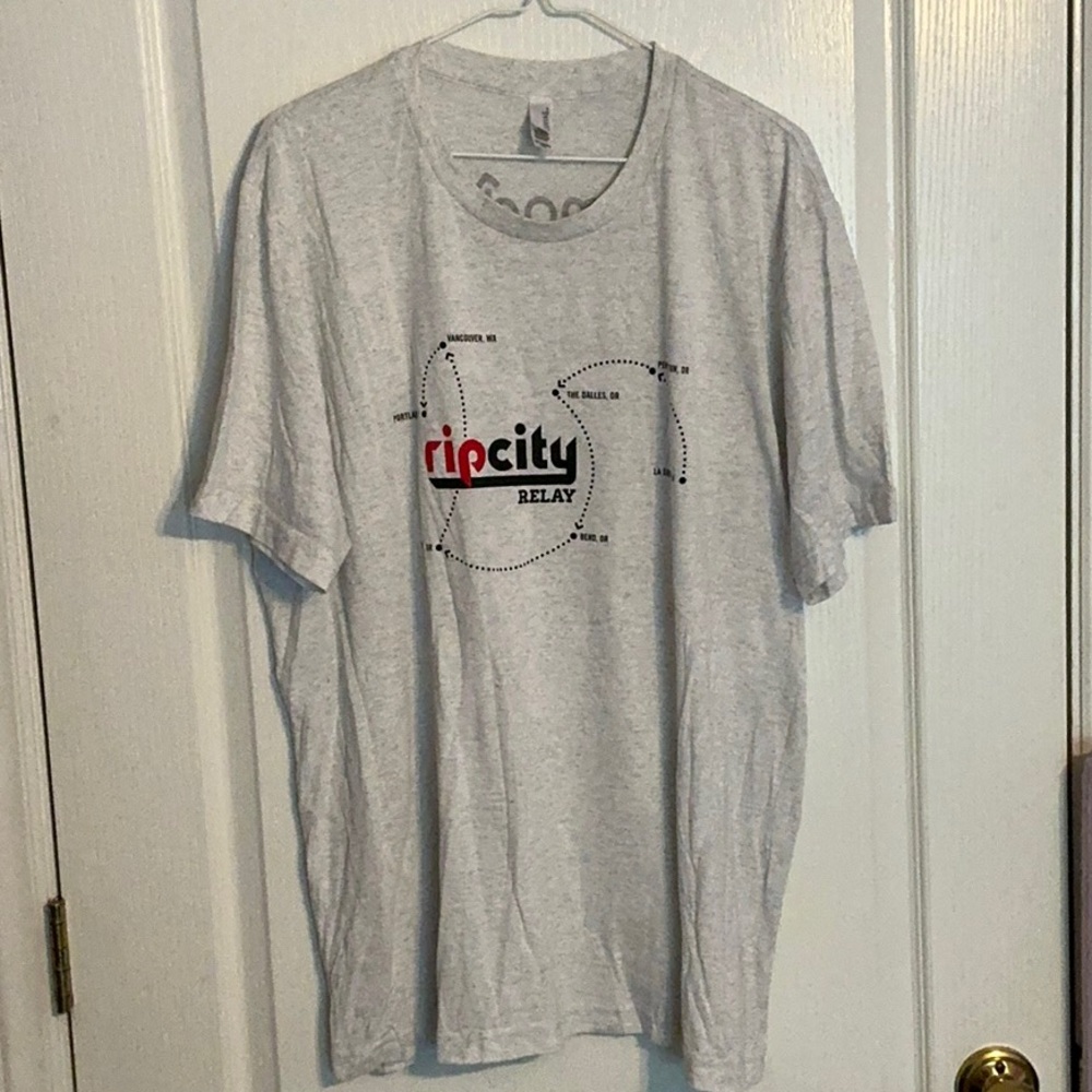 Rip City Relay Soft Grey T-Shirt